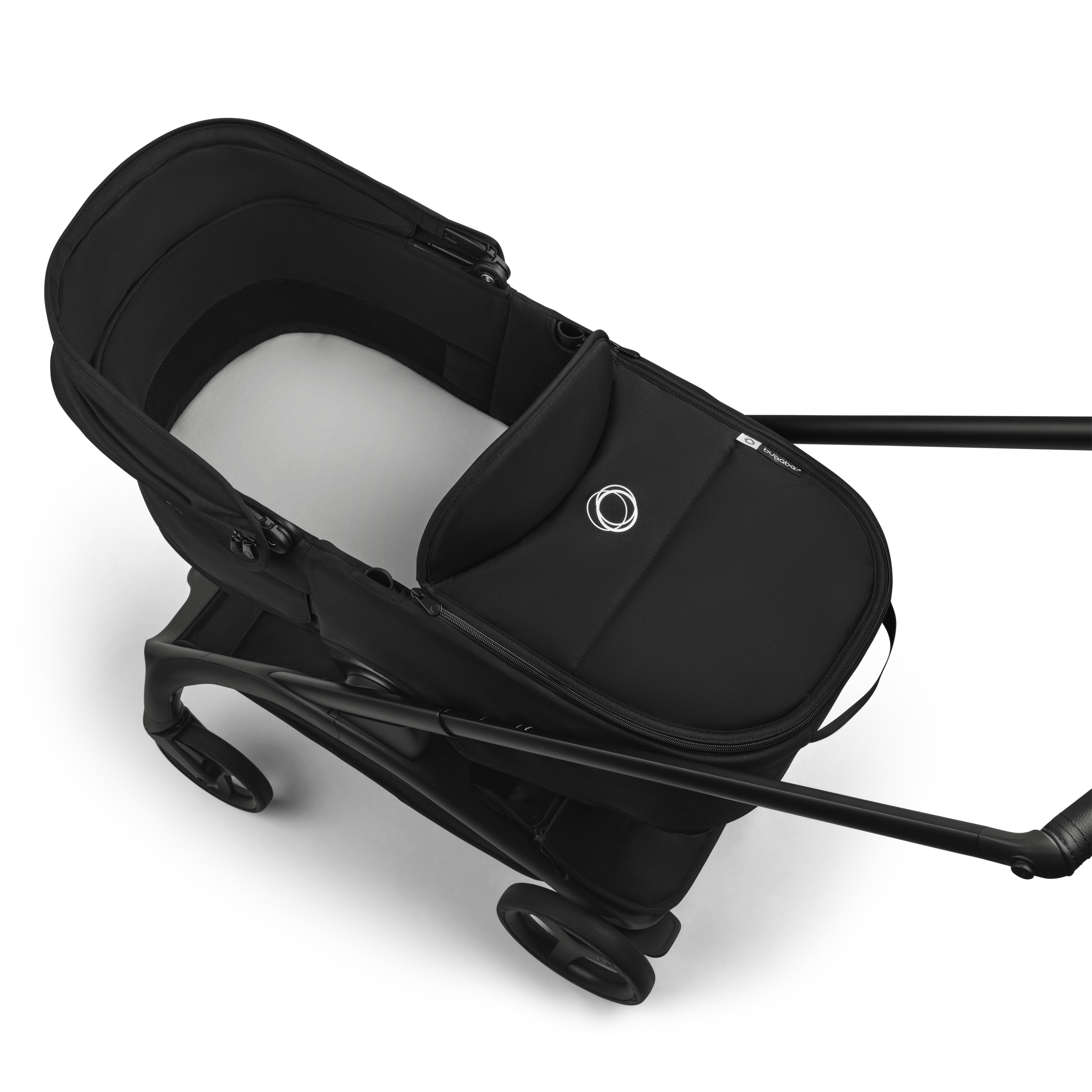 Bugaboo Dragonfly Plus 2-in-1 pushchair graphite base, grey melange fabrics, grey melange sun canopy  - Thumbnail Slide 8 of 11