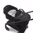 Bugaboo Dragonfly 2-in-1 stroller graphite base, midnight black fabrics, dark cherry red sun canopy - Thumbnail Slide 12 of 16