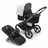 Bugaboo Fox 5 carrycot and seat pushchair with graphite chassis, midnight black fabrics and misty white sun canopy. - Thumbnail Slide 1 of 13