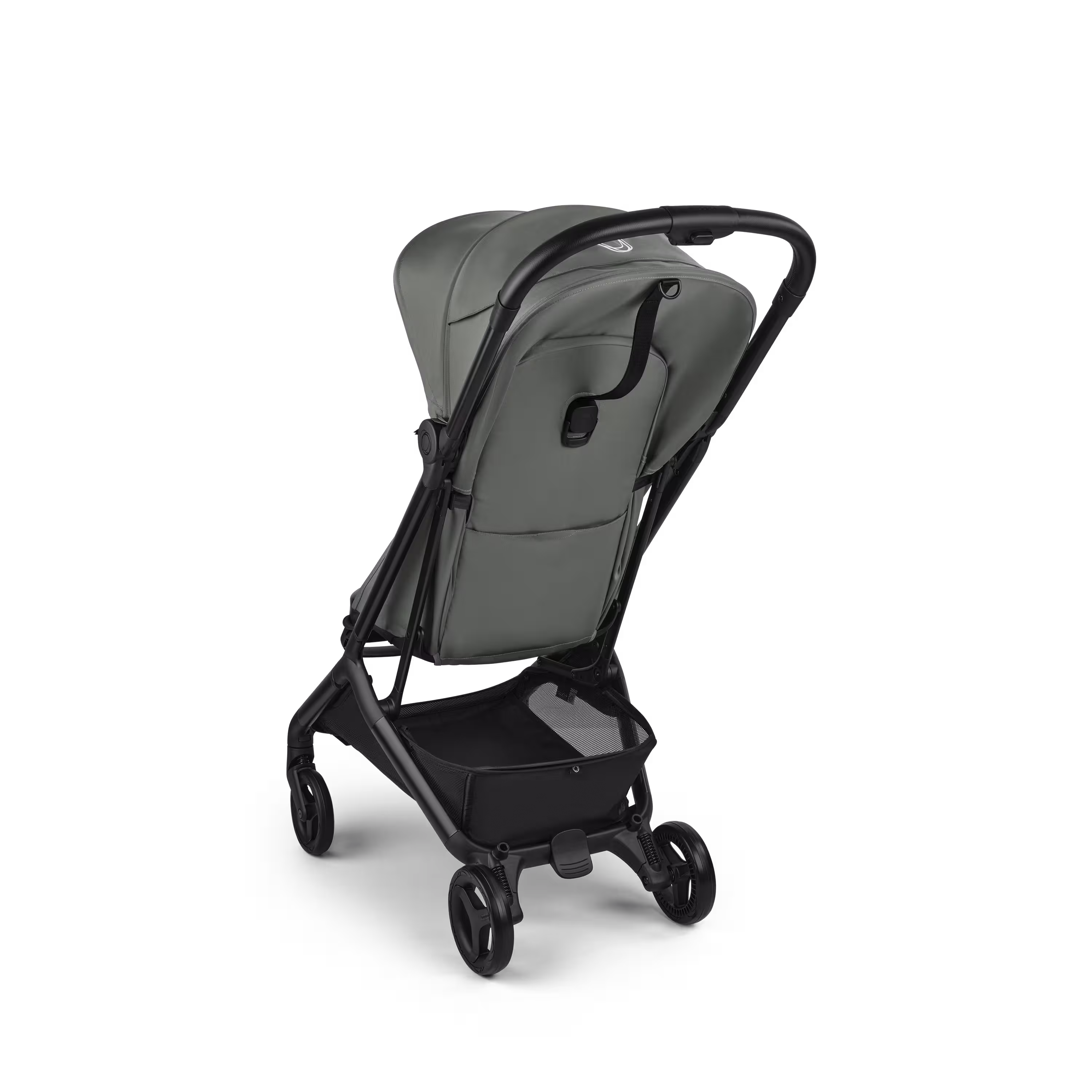 Bugaboo Butterfly 2 Plus travel stroller black base, forest green fabrics, forest green sun canopy - Main Modal Image Slide 3 of 12