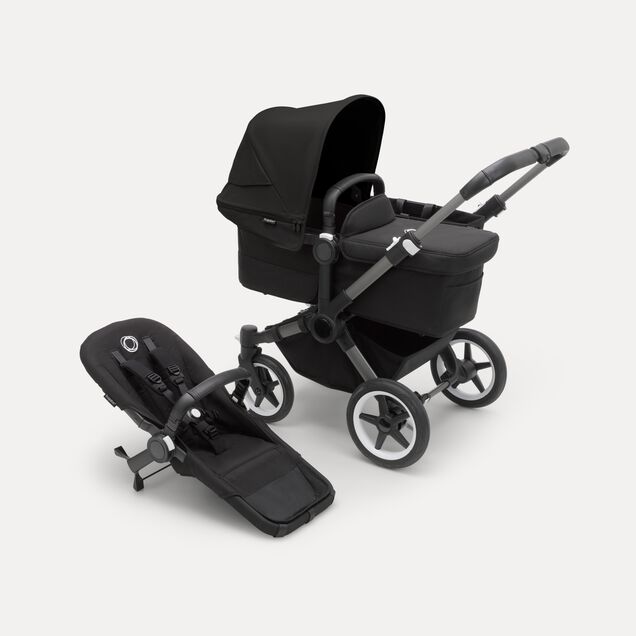 Refurbished Bugaboo Donkey 5 Mono complete GRAPHITE/MIDNIGHT BLACK-MIDNIGHT BLACK - Main Image Slide 1 of 1