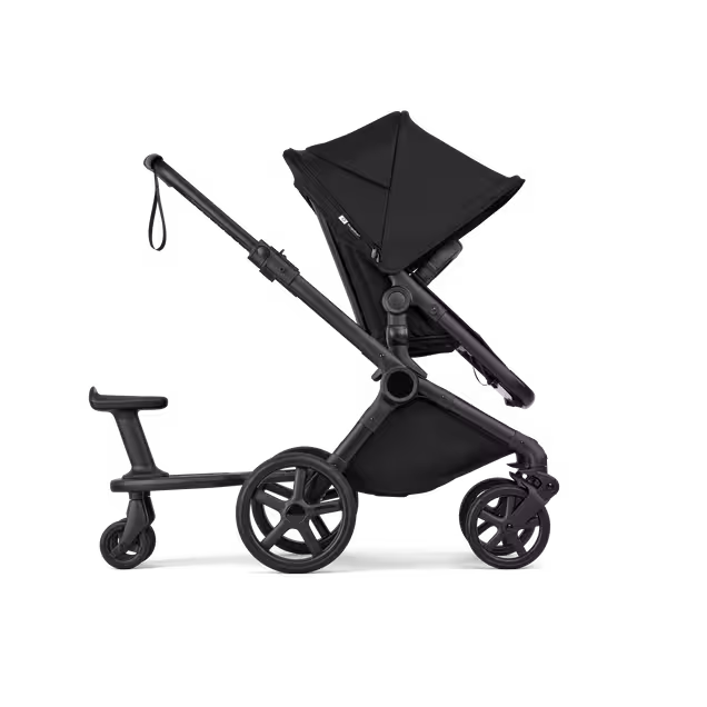 Bugaboo Cub 2-in-1 pram black base, heritage black fabrics, heritage black sun canopy - Main Image Slide 11 of 11