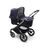 Bugaboo Fox 3 carrcyot pushchair with graphite frame, dark navy fabrics, and dark navy sun canopy. - Thumbnail Slide 2 of 13