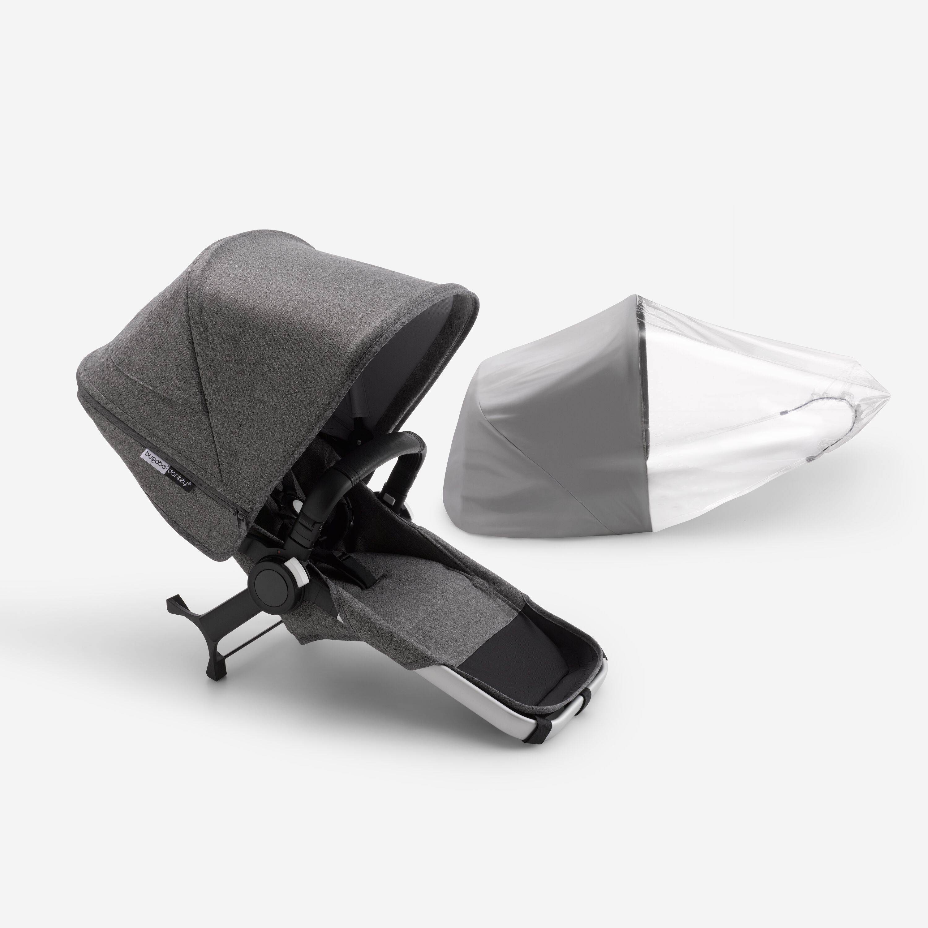 Bugaboo Donkey 3 duo extension complete | ALU/GREY MELANGE-GREY ME - Main Modal Image Slide 1 of 2