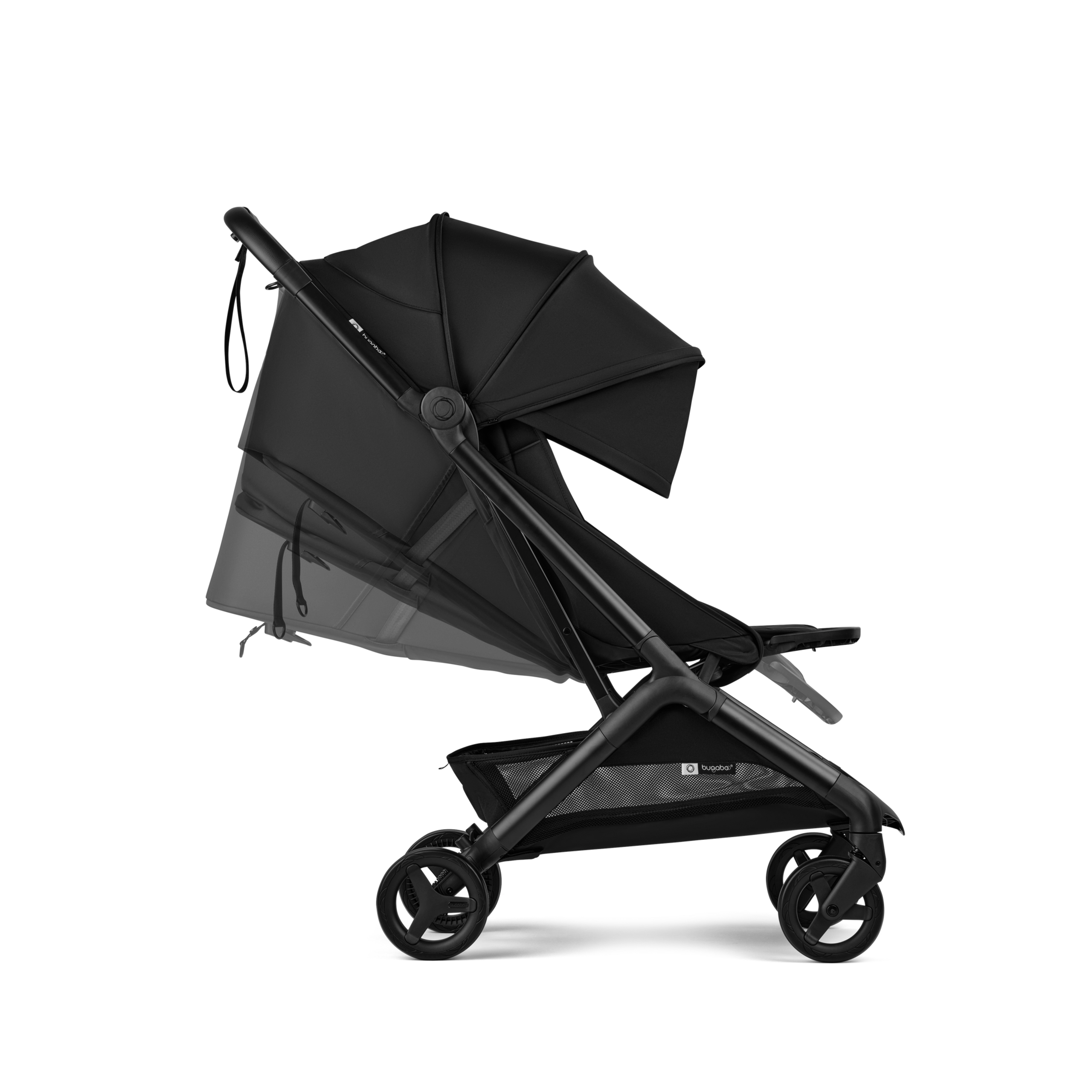 Bugaboo Butterfly 2 Poussette de voyage châssis noir, habillages desert taupe, capote desert taupe - Thumbnail Slide 5 of 8