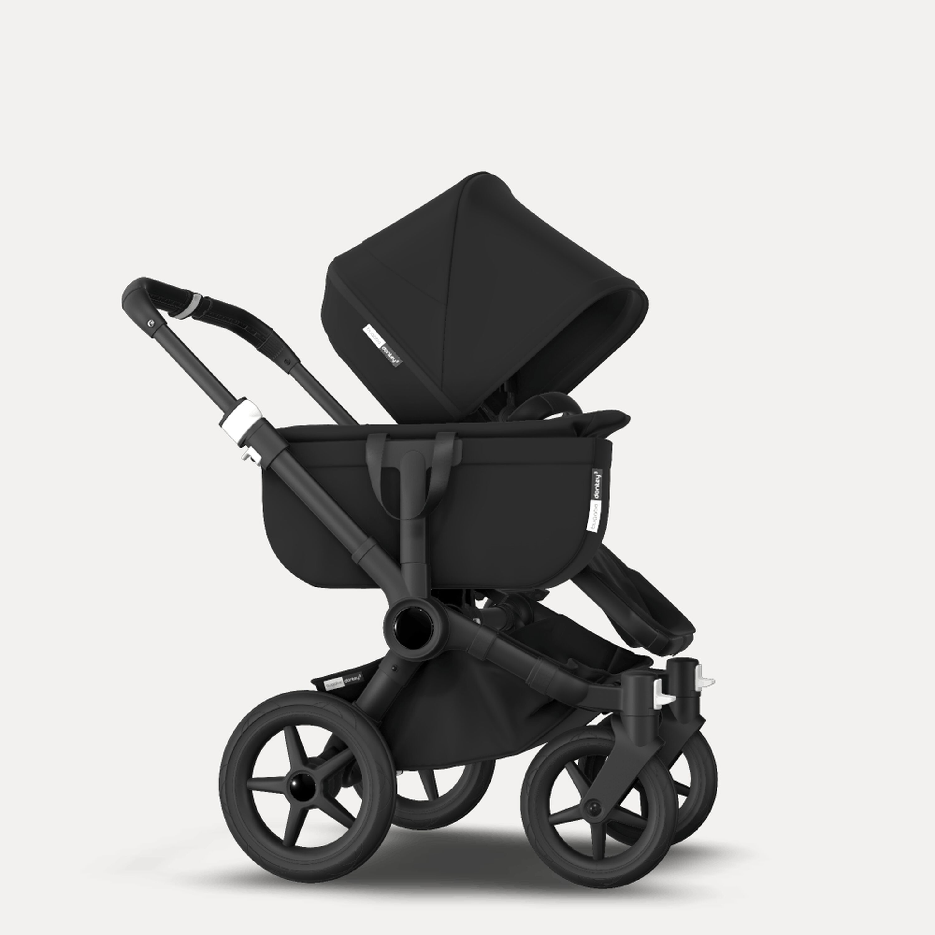 Bugaboo Donkey 3 Mono travel system black sun canopy, black fabrics, black base - Main Modal Image Slide 10 of 16