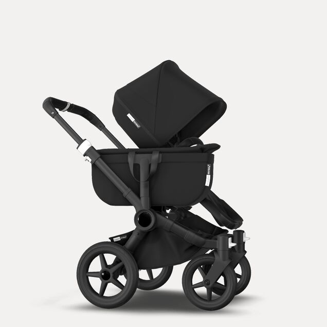 Bugaboo Donkey 3 Mono travel system black sun canopy, black fabrics, black base - Main Image Slide 10 of 16