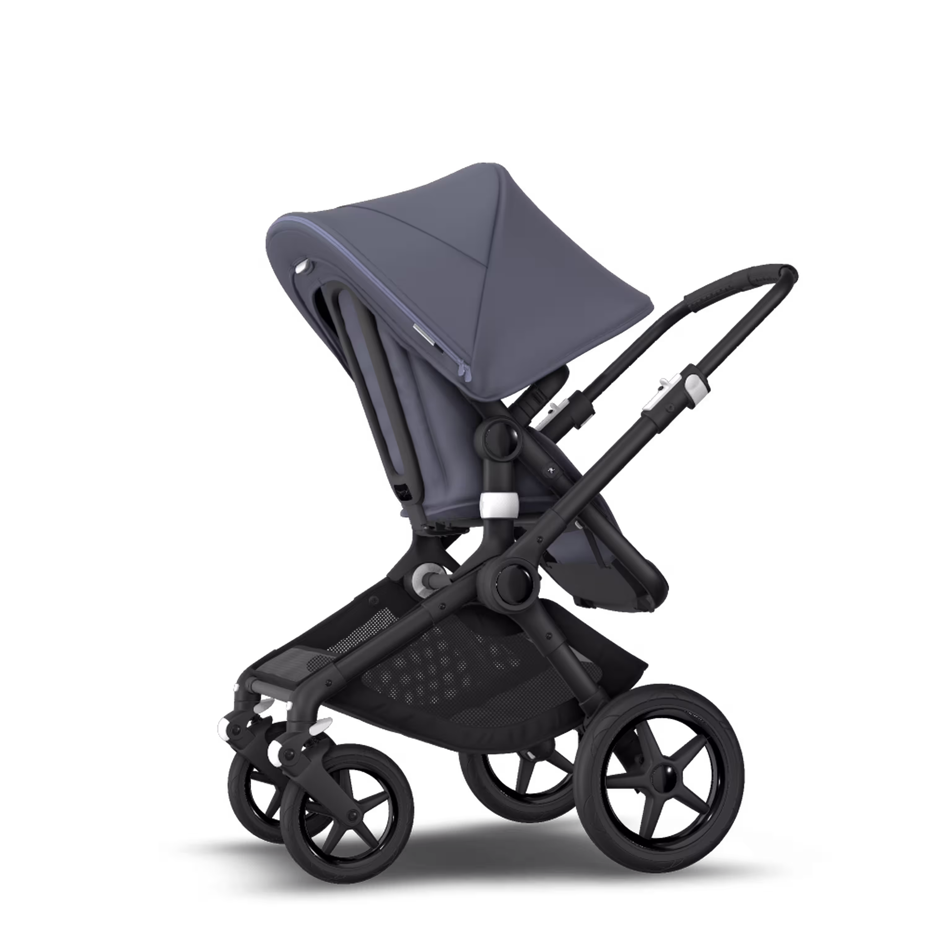 Bugaboo Fox 2 travel system steel blue sun canopy, steel blue fabrics, black base - Main Modal Image Slide 7 of 15