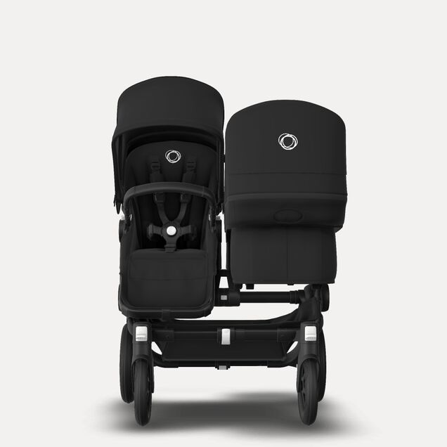 Bugaboo Donkey 3 Duo Black sun canopy, black seat, black chassis - Main Image Slide 2 of 6