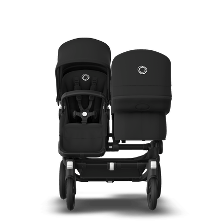 Bugaboo Donkey 3 Duo Black sun canopy, black seat, black chassis - view 2