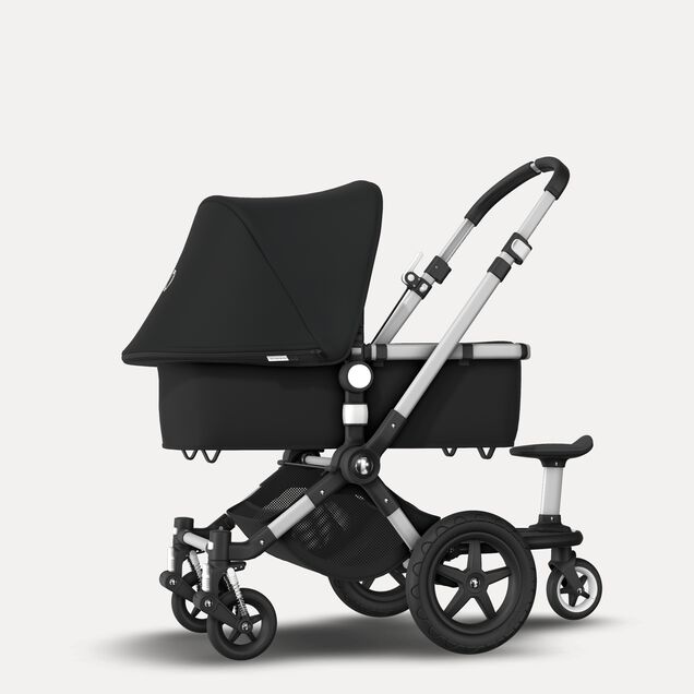 Bugaboo Cameleon 3 Plus sit and stand pushchair black sun canopy, black fabrics, aluminium base - Main Image Slide 2 of 6