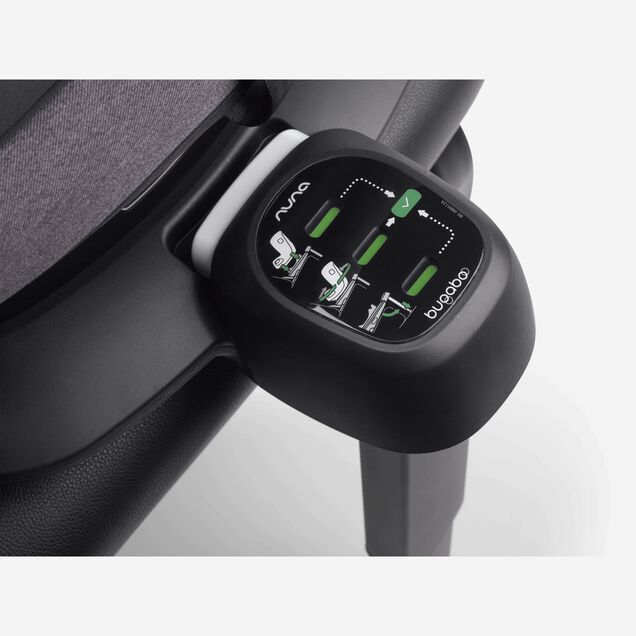 Close up of green safety indicators on the Bugaboo 360 ISOFIX Base by Nuna. - Main Image Slide 7 of 13