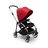 Bugaboo Bee 6 bassinet and seat stroller red sun canopy, black fabrics, aluminium base - Thumbnail Slide 2 of 3