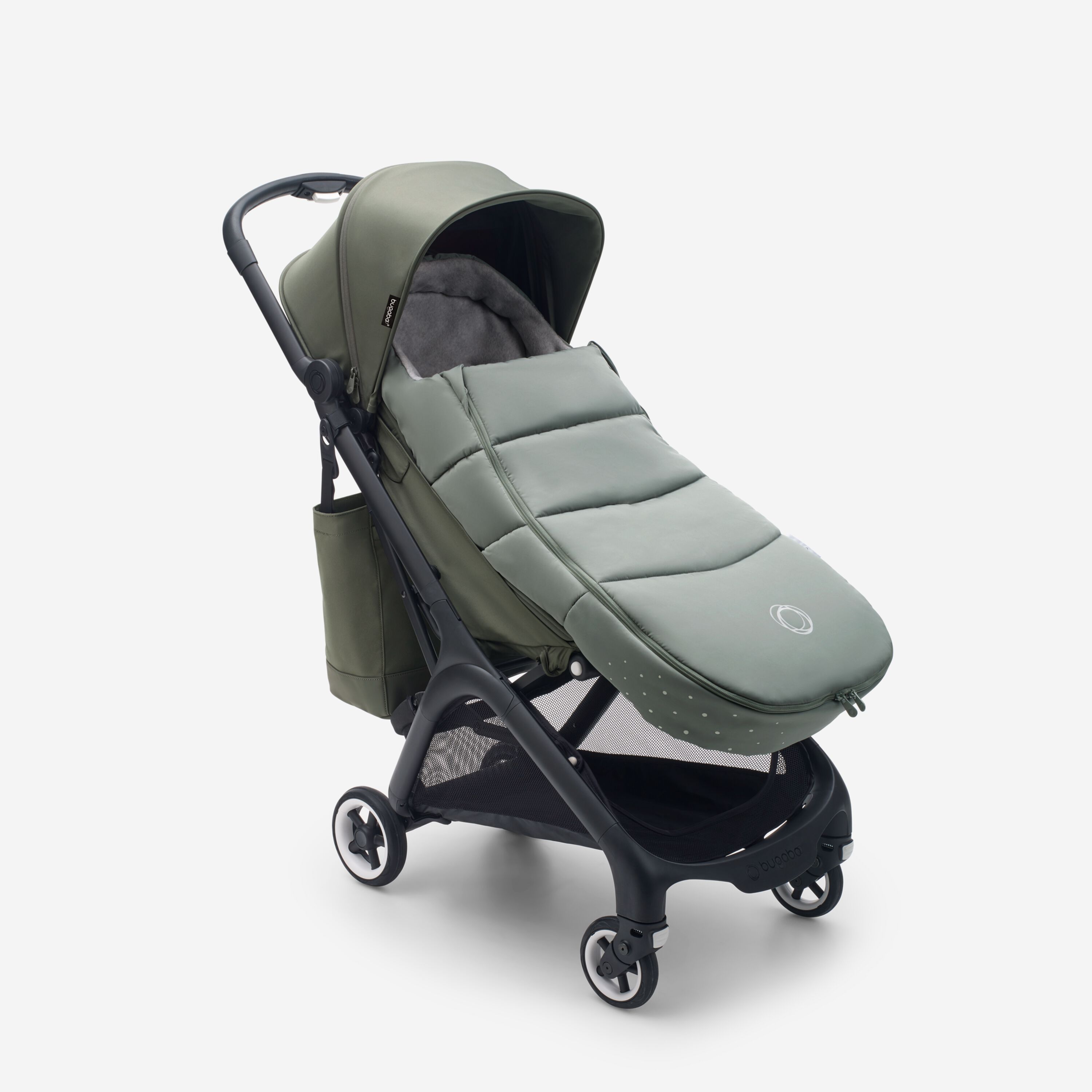 Bugaboo Butterfly travel stroller black base, dark cherry red fabrics, dark cherry red sun canopy - Main Modal Image Slide 13 of 13