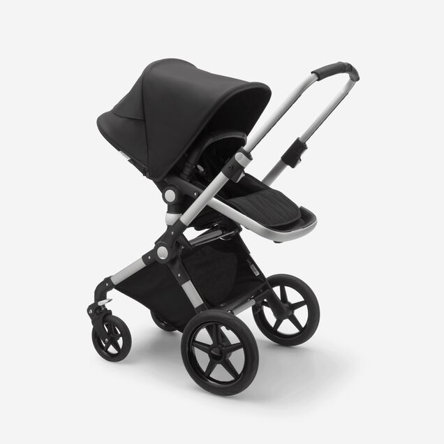 Bugaboo Lynx bassinet and seat stroller black sun canopy, black fabrics, aluminium base - Main Image Slide 2 of 2