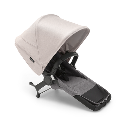 Bugaboo Donkey 5 Duo extension set complete GREY MÉLANGE-MISTY WHITE