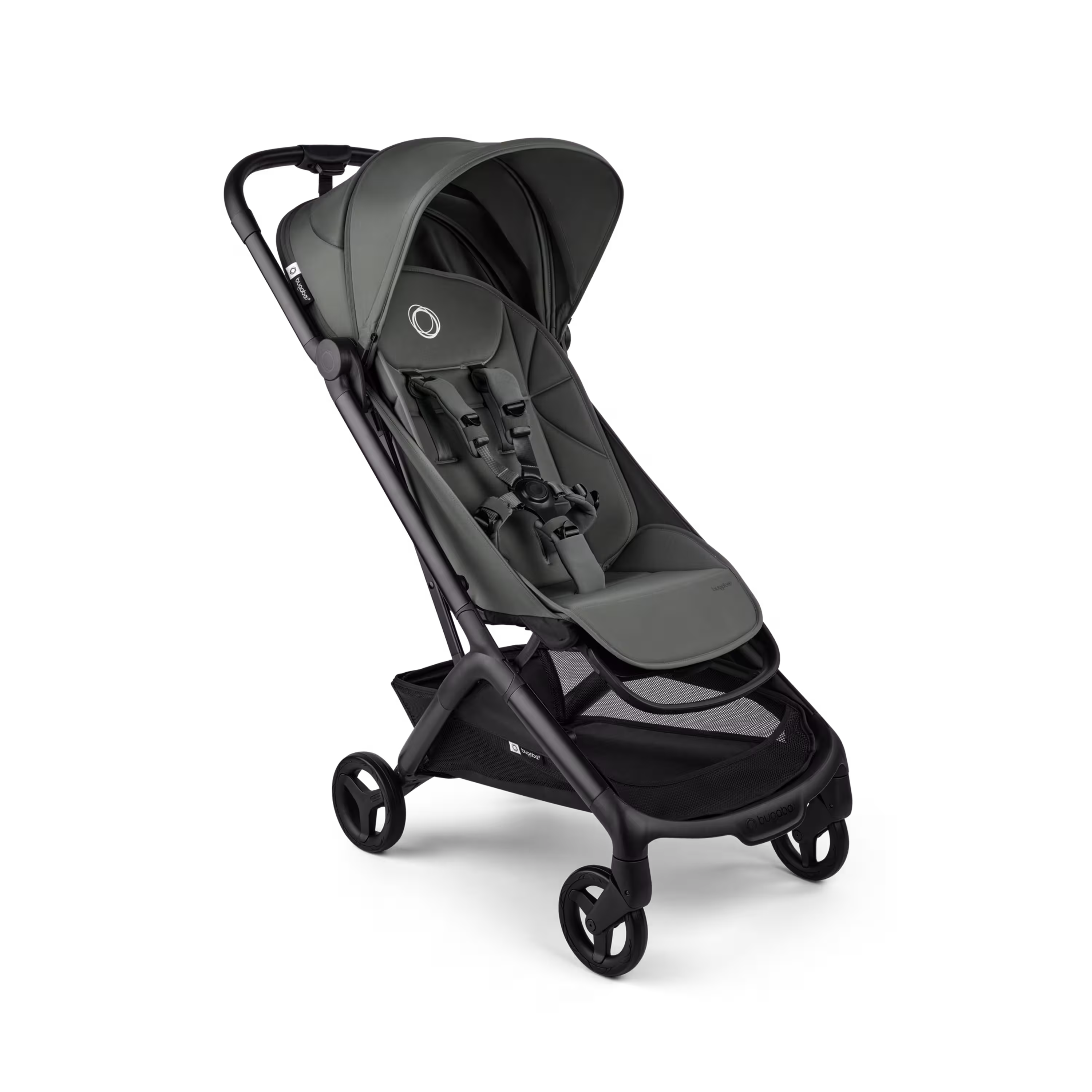 Bugaboo Butterfly 2 travel stroller black base, forest green fabrics, forest green sun canopy - Main Modal Image Slide 1 of 9