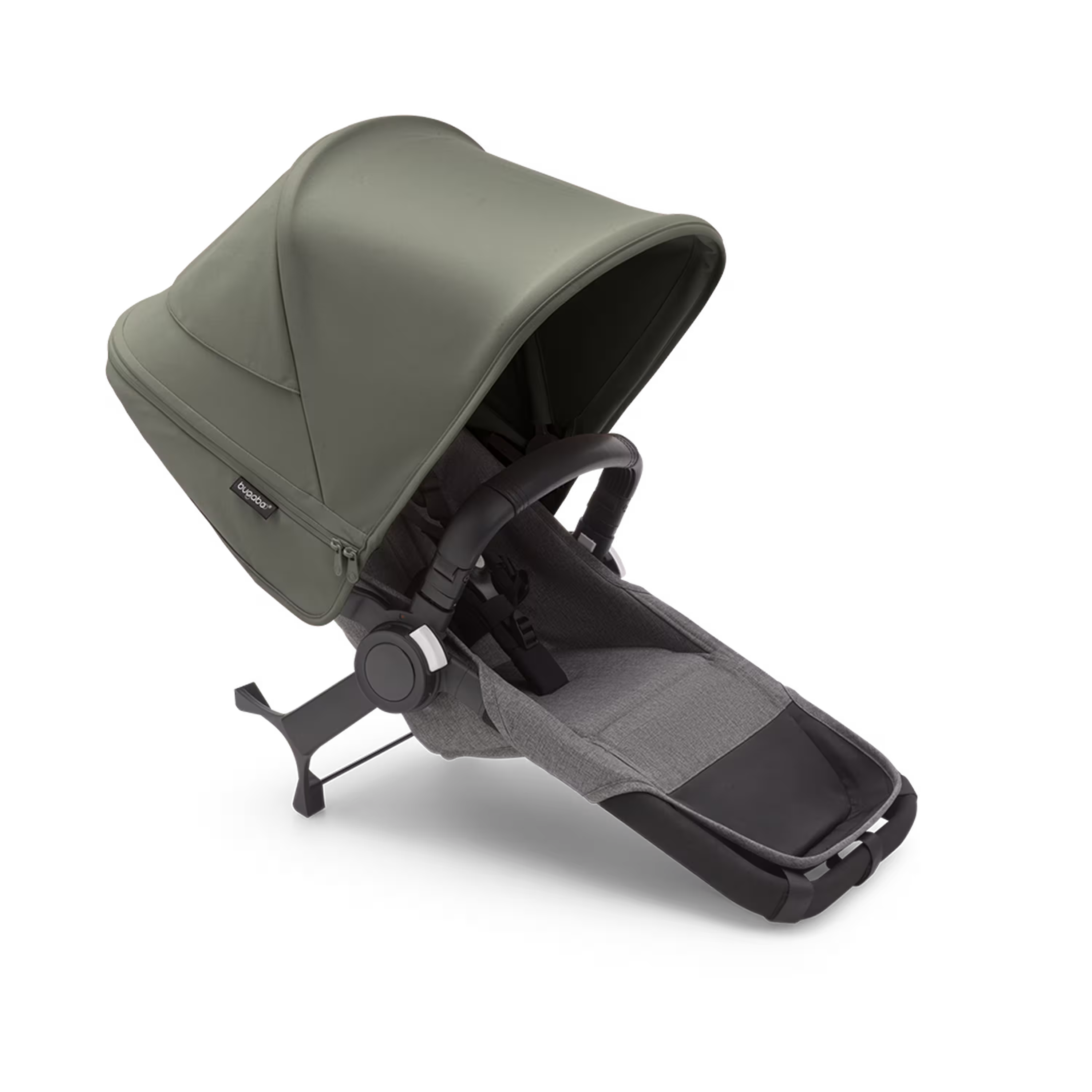 Bugaboo Donkey 5 Duo extension set complete GREY MÉLANGE-FOREST GREEN - Main Modal Image Slide 1 of 1