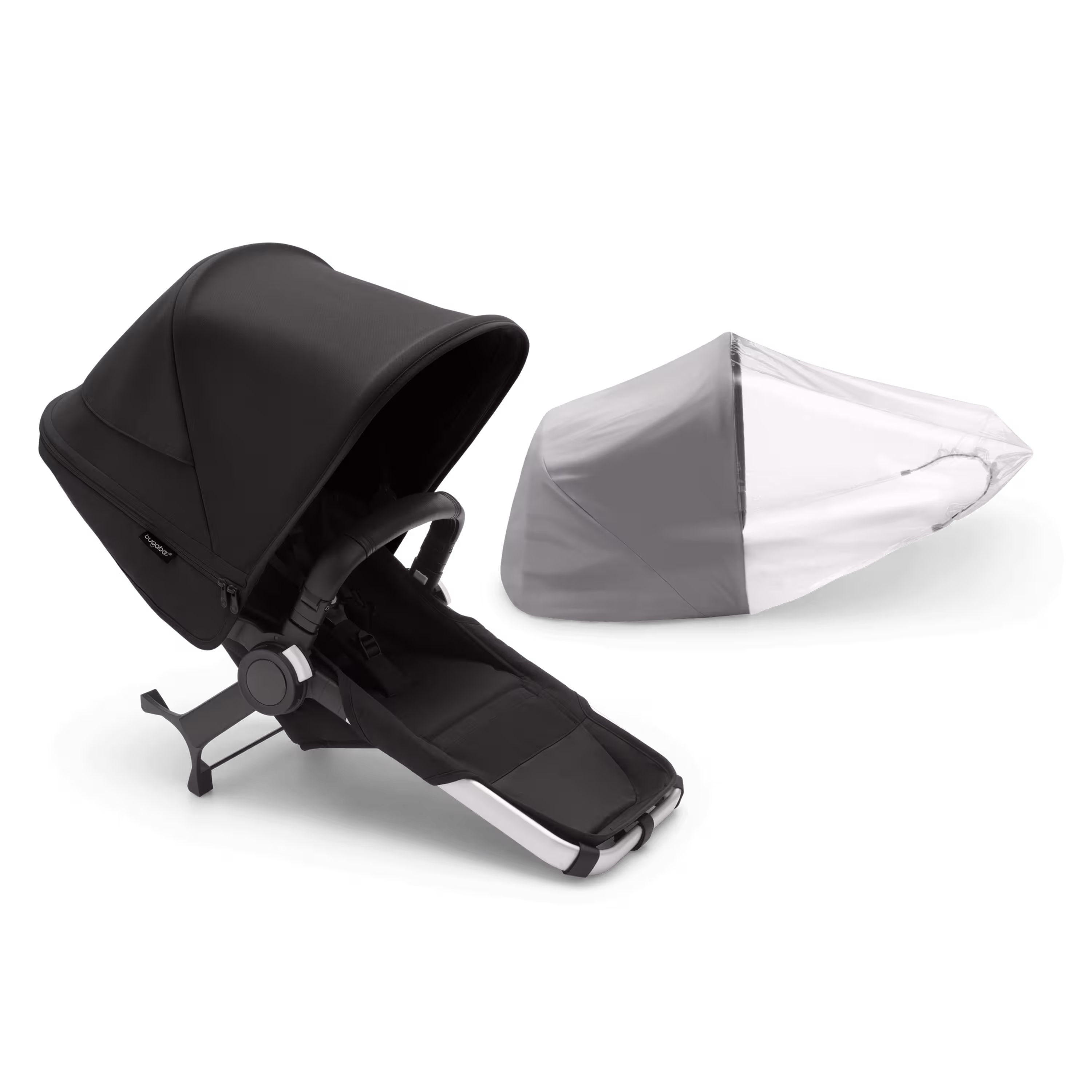 Bugaboo Donkey 5 Duo extension complete RW fabric NA ALU/MIDNIGHT BLACK-MIDNIGHT BLACK - Main Modal Image Slide 2 of 2