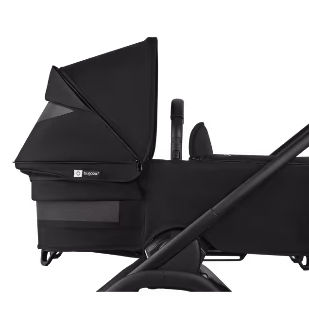 Bugaboo Dragonfly Plus 2-in-1 stroller black base, grey melange fabrics, misty white sun canopy - Main Image Slide 8 of 11