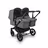 Bugaboo Donkey 5 twin stroller black base, forest green fabrics, forest green sun canopy - Thumbnail Slide 1 of 12