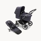 Refurbished Bugaboo Donkey 5 Mono complete UK GRAPHITE/STORMY BLUE-STORMY BLUE
