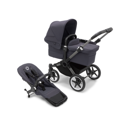 PP Bugaboo Donkey 5 Mono complete UK GRAPHITE/STORMY BLUE-STORMY BLUE - view 1