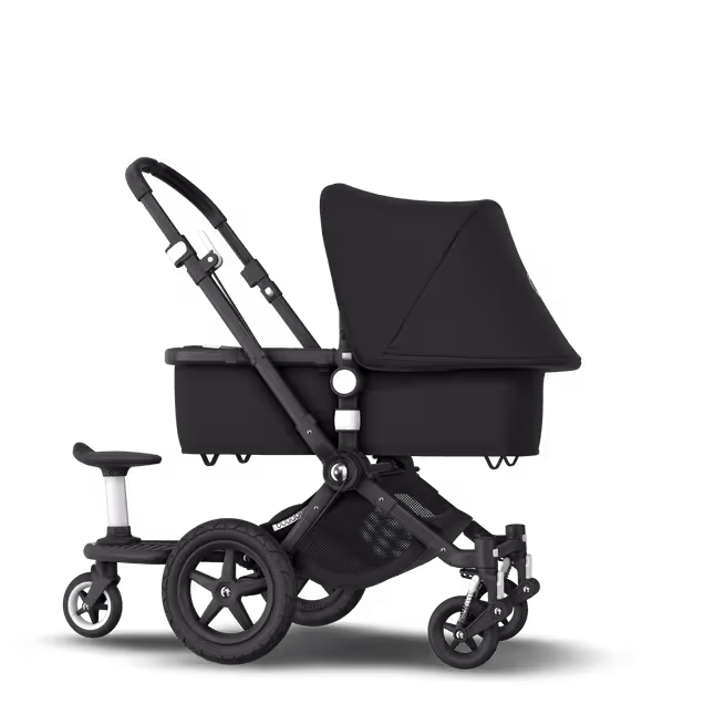 Bugaboo Cameleon 3 Plus sit and stand pushchair black sun canopy, black fabrics, black base - Main Image Slide 4 of 6