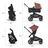 Bugaboo X Artipoppe Kangaroo Limited Edition 2-in-1 stroller black base, heritage black fabrics, bugaboo x artipoppe sun canopy - Thumbnail Slide 10 of 12