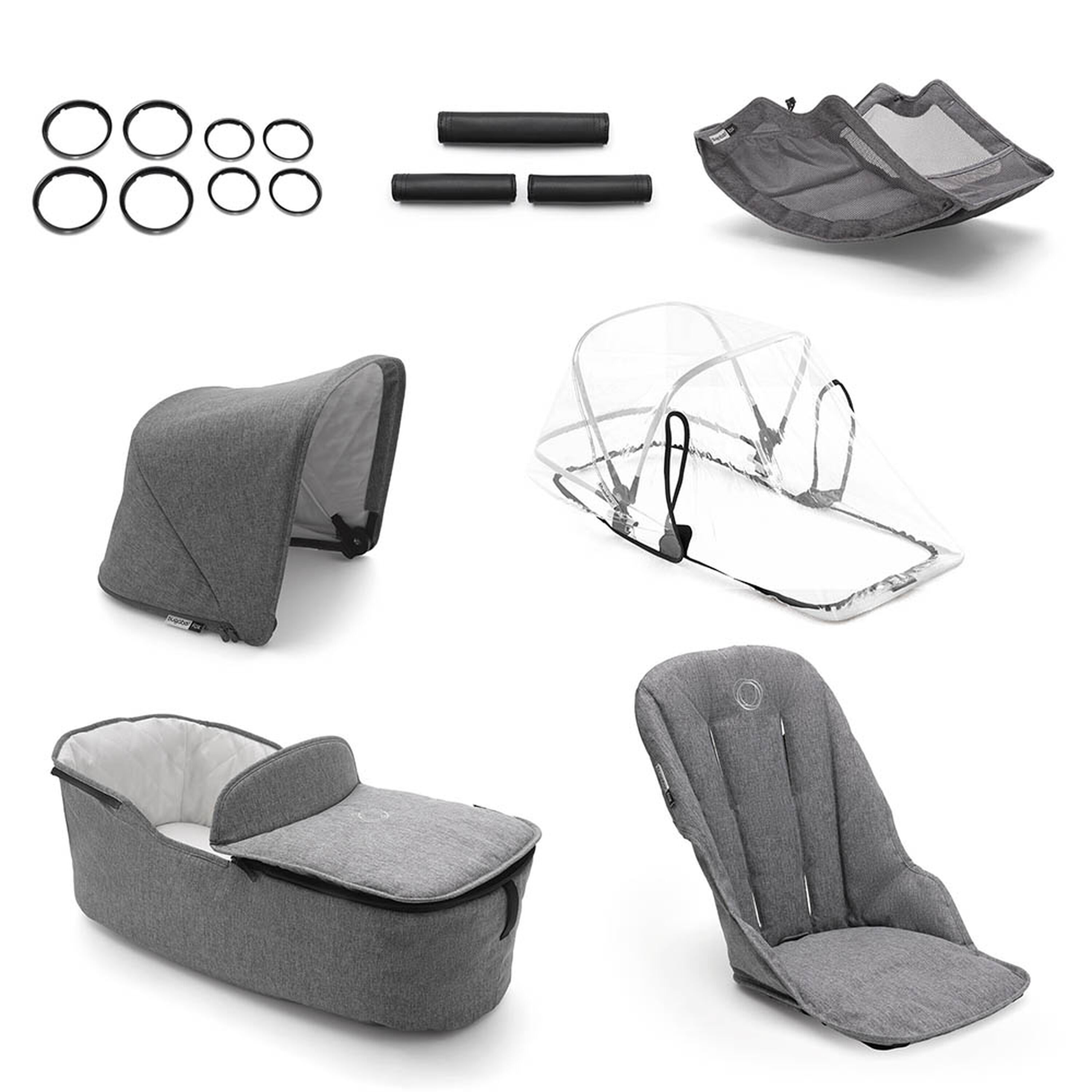 Bugaboo Fox Classic style set complete US GREY MELANGE - Main Modal Image Slide 1 of 1