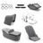 Bugaboo Fox Classic style set complete US GREY MELANGE - Thumbnail Slide 1 of 1