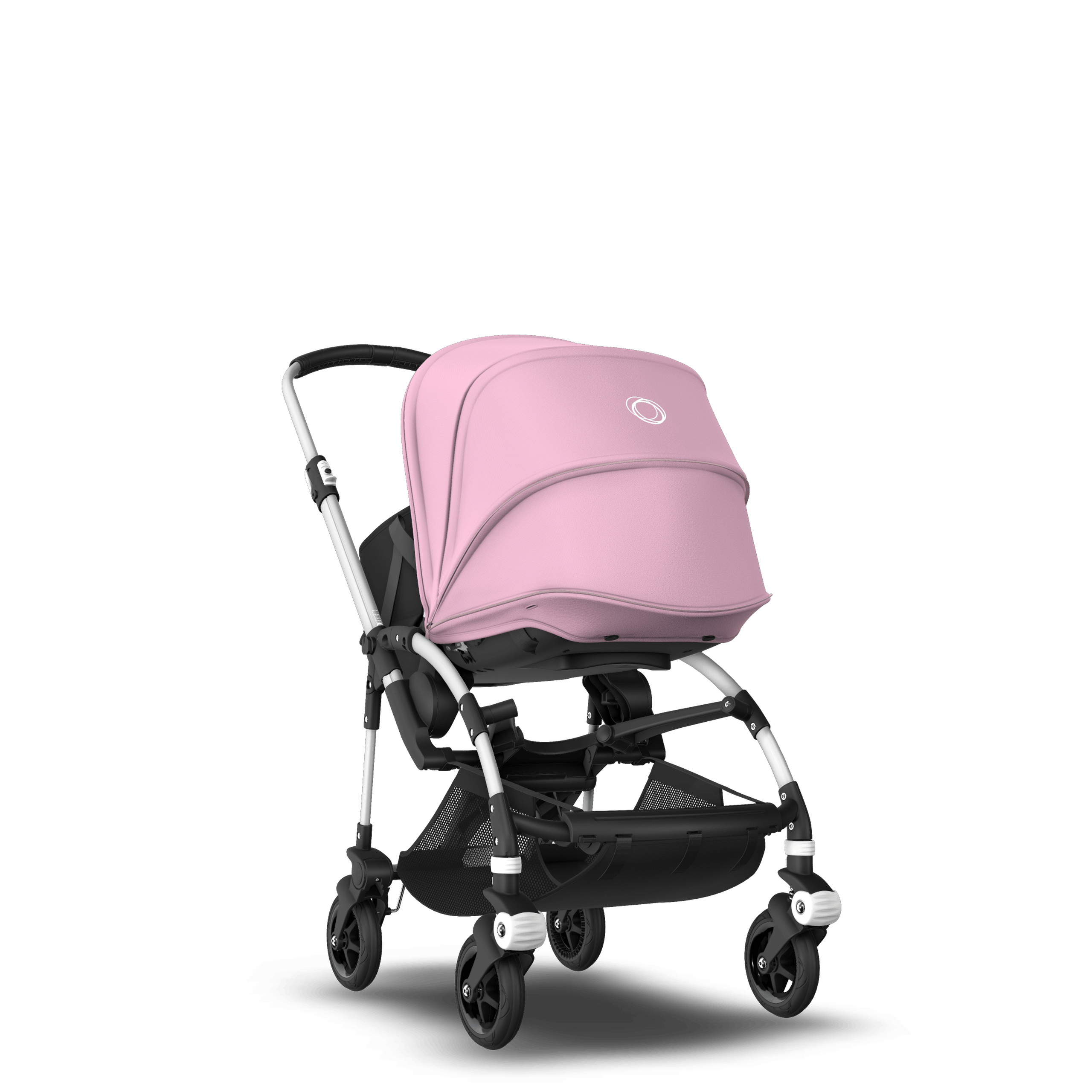 【バカブーbee5】ベビーカー Bugaboo Bee5 bassinet and seat stroller with self stand soft pink