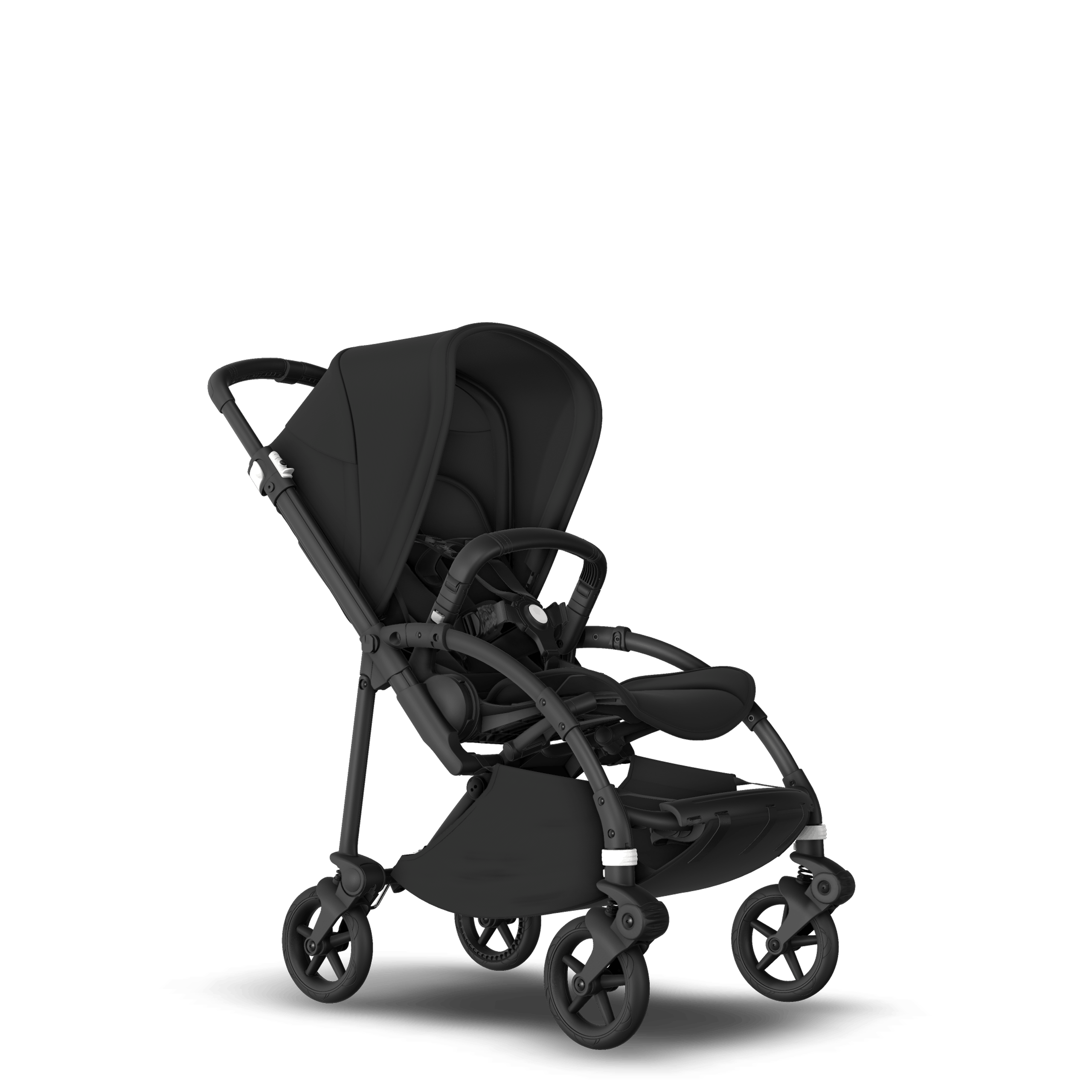Bugaboo Bee 6 seat pushchair black sun canopy, black fabrics, black base - Thumbnail Slide 1 of 2