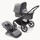 Refurbished Bugaboo Fox 5 complete BLACK/GREY MELANGE-GREY MELANGE