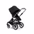 Bugaboo Fox 3 seat stroller with graphite frame, black fabrics, and black sun canopy. - Thumbnail Slide 1 of 7