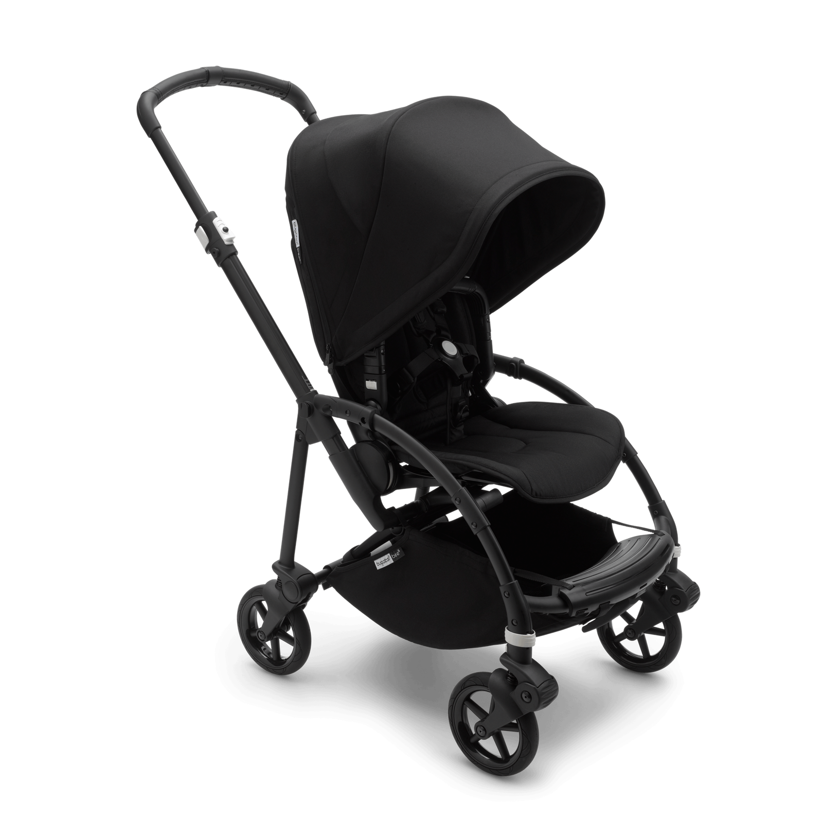 Bugaboo Bee 6 carrycot and seat pushchair black sun canopy, black