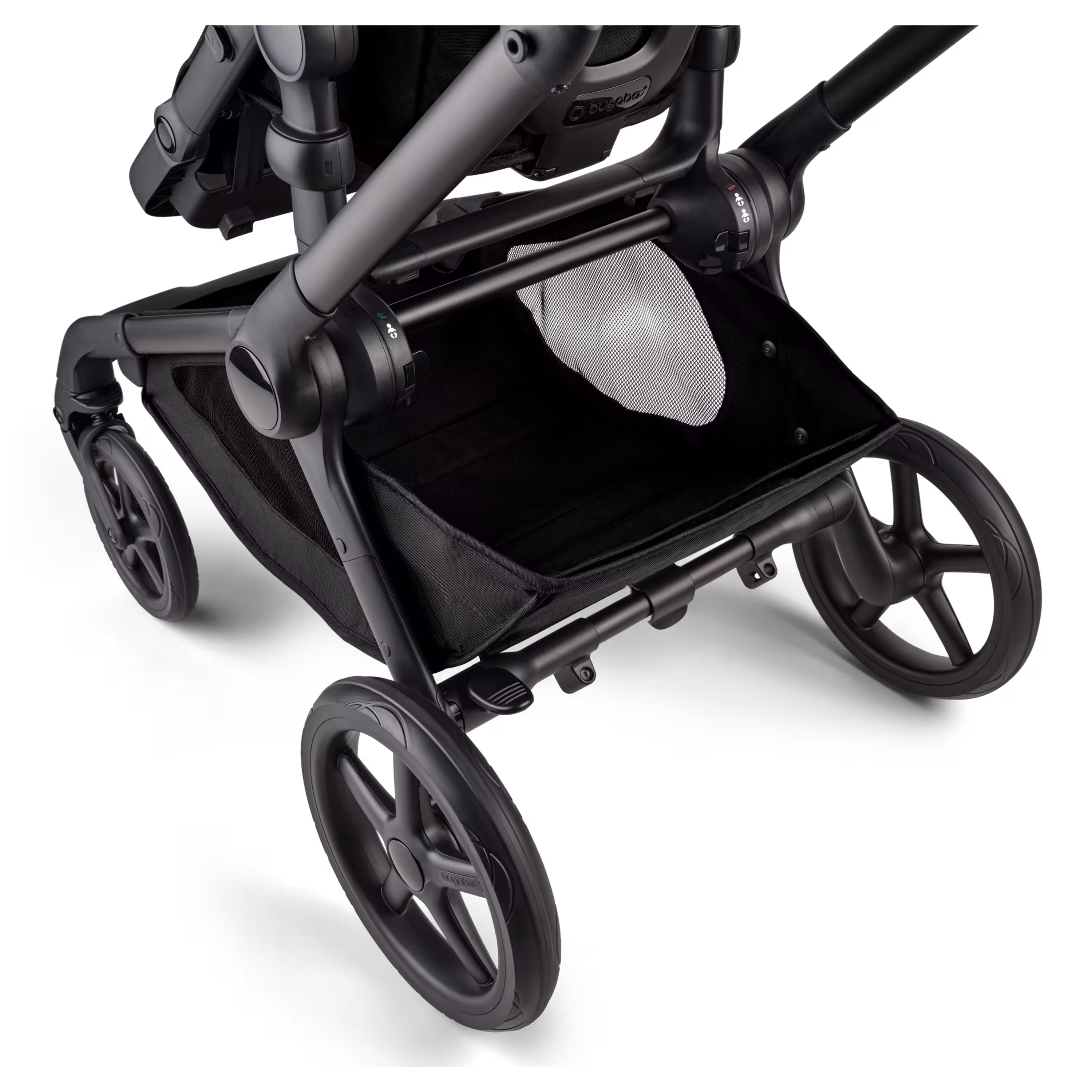 Bugaboo Kangaroo tandem stroller black base, moon grey fabrics, moon grey sun canopy - Main Modal Image Slide 8 of 20