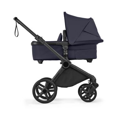Bugaboo Cub 2-in-1 pram black base, deep indigo fabrics, deep indigo sun canopy - view 2