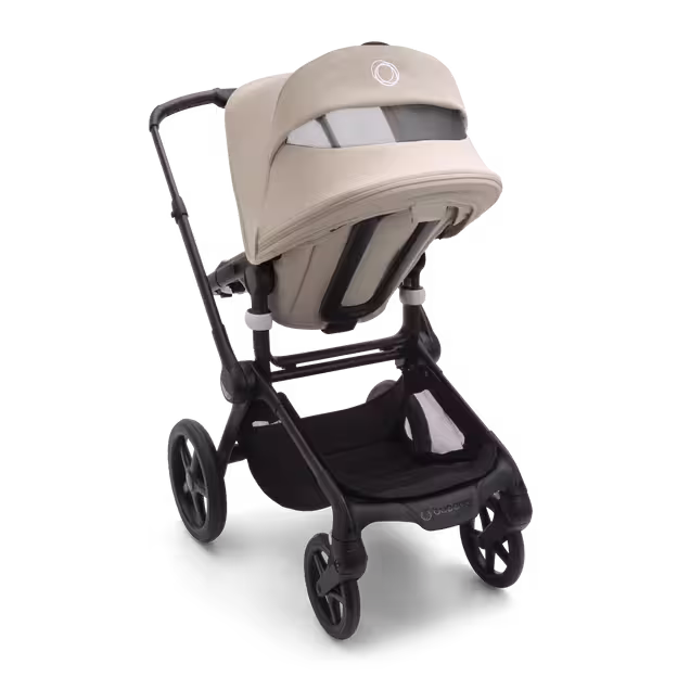 Bugaboo Fox 5 2-in-1 pram black base, desert taupe fabrics, desert taupe sun canopy - Main Image Slide 6 of 13