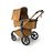 A Bugaboo Fox 5 Noir Limited Edition bassinet stroller in Amber Glow colorway. - Thumbnail Slide 3 of 15