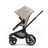 Bugaboo Fox 5 2-in-1 stroller black base, midnight black fabrics, desert taupe sun canopy - Thumbnail Slide 3 of 12