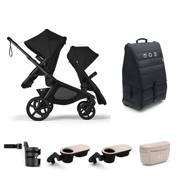 Bugaboo Kangaroo Double Seat Stroller Travel-ready Bundle