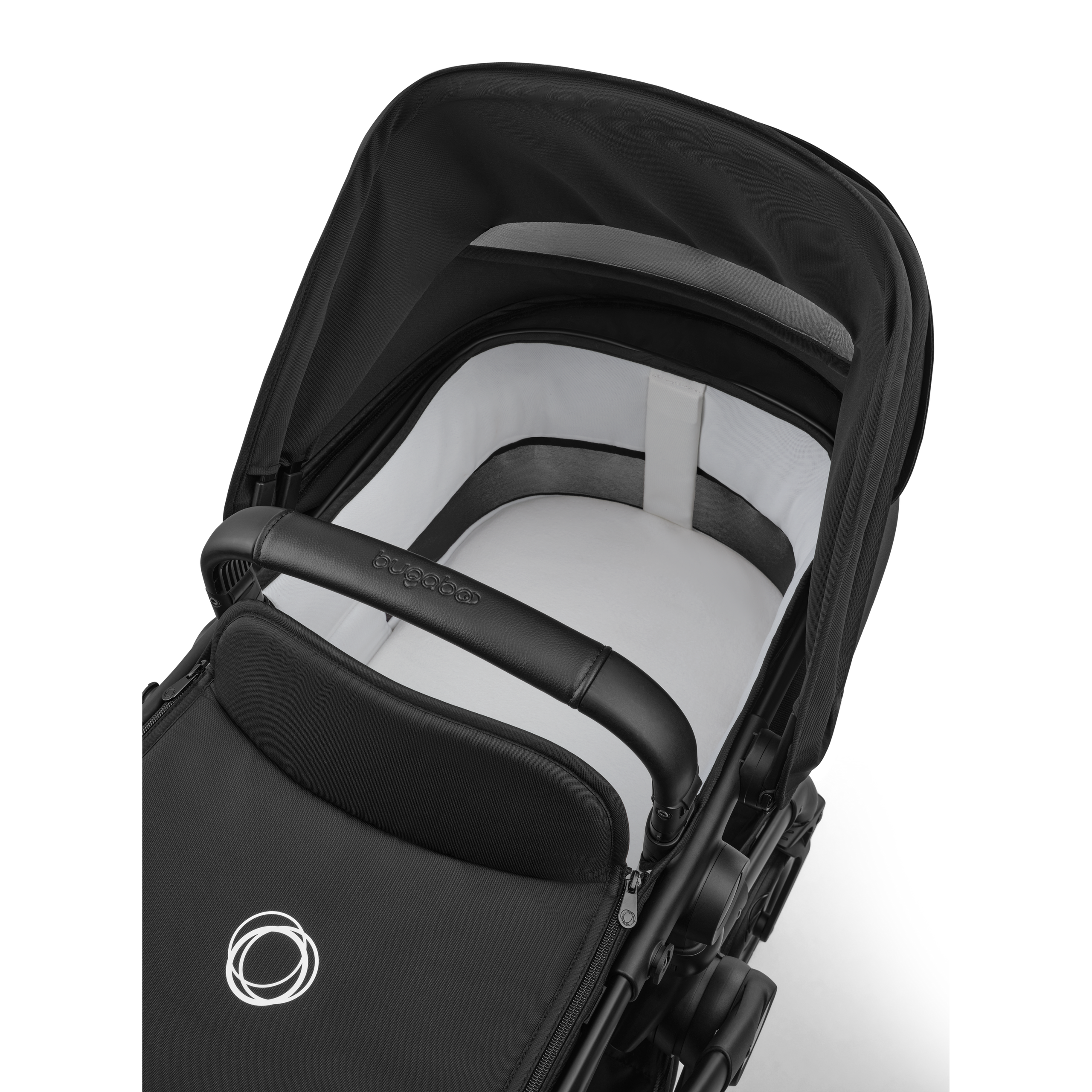 Bugaboo Cub 2-in-1 pushchair black base, heritage black fabrics, heritage black sun canopy - Thumbnail Slide 7 of 12