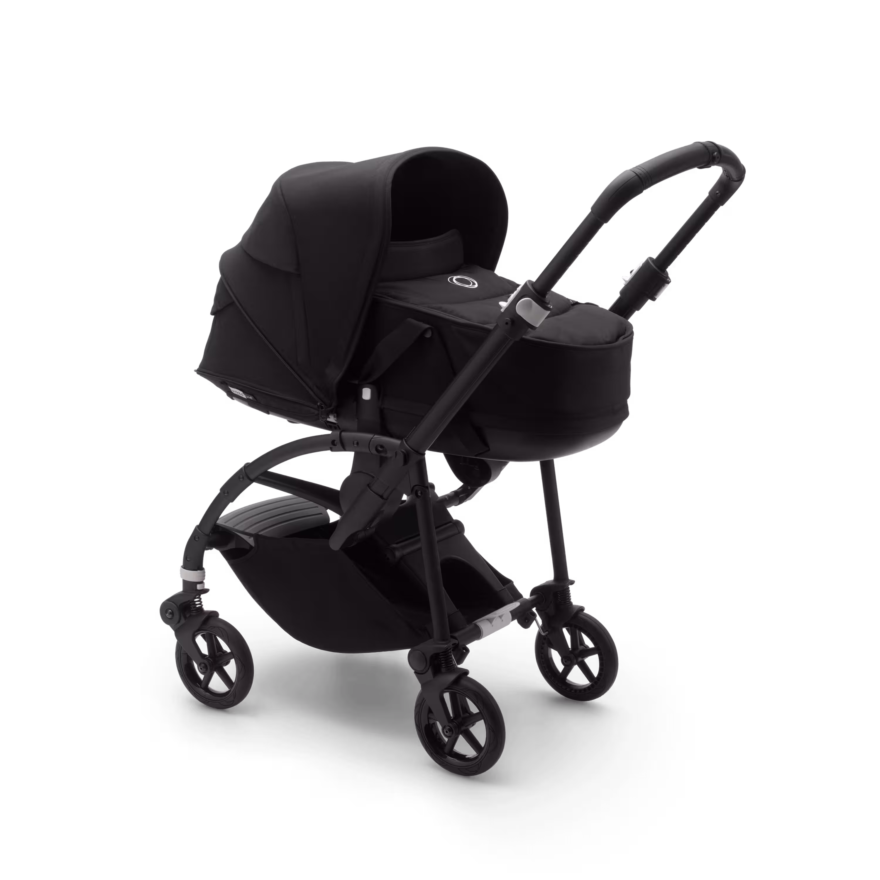 Bugaboo Bee 6 seat and carrycot pushchair black sun canopy, black fabrics, black base - Main Modal Image Slide 1 of 3