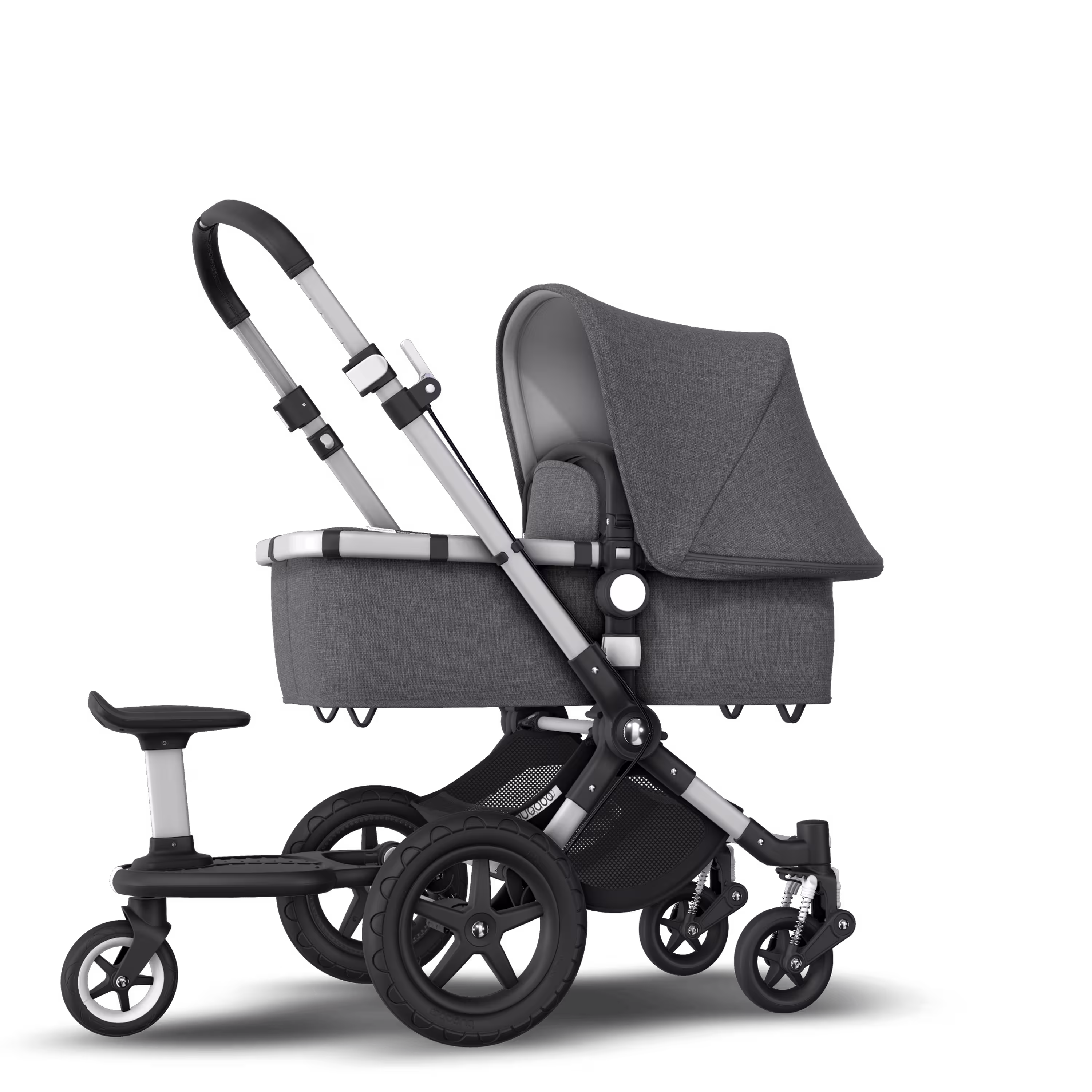 Bugaboo Cameleon 3 Plus sit and stand pushchair grey melange sun canopy, grey melange fabrics, aluminium base - Main Modal Image Slide 6 of 6