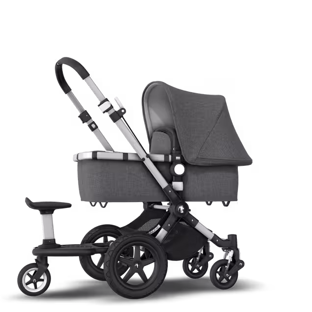Bugaboo Cameleon 3 Plus sit and stand pushchair grey melange sun canopy, grey melange fabrics, aluminium base - Main Image Slide 6 of 6