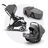 Bugaboo Bee 5 travel system grey melange sun canopy, grey melange fabrics, aluminium base - Thumbnail Slide 1 of 18