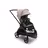 Bugaboo Dragonfly seat stroller black base, grey melange fabrics, desert taupe sun canopy - Thumbnail Slide 1 of 16