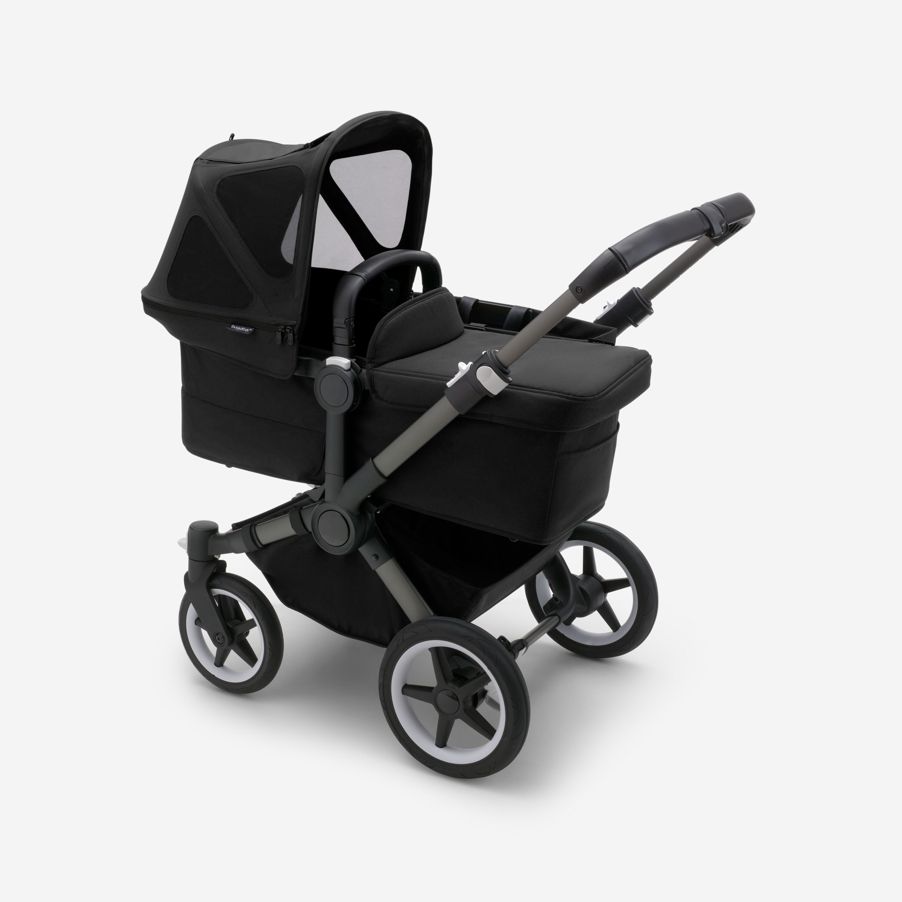 Bugaboo Donkey breezy sun canopy MIDNIGHT BLACK - Main Modal Image Slide 2 of 5