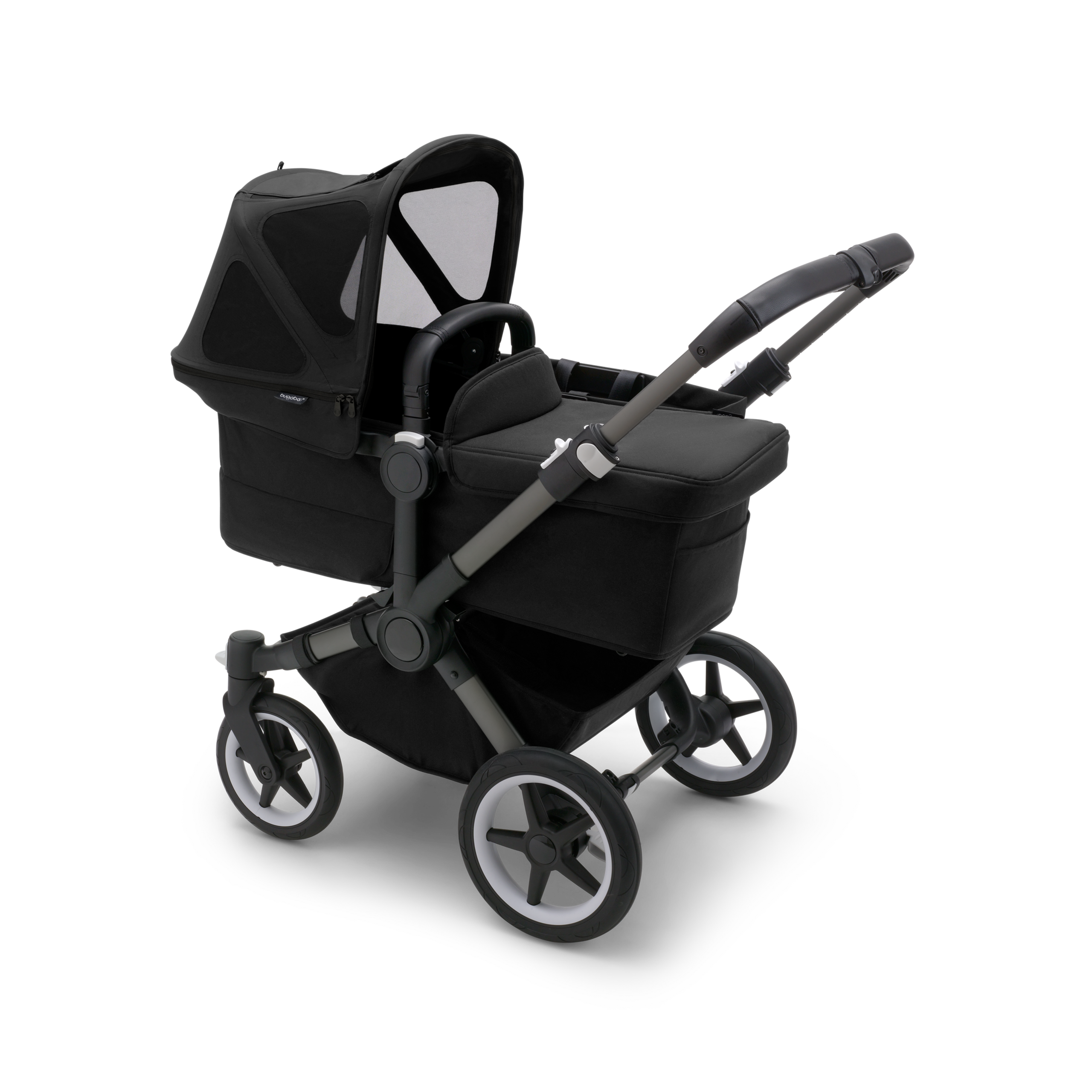 Bugaboo Donkey breezy sun canopy MIDNIGHT BLACK - Thumbnail Slide 2 of 5